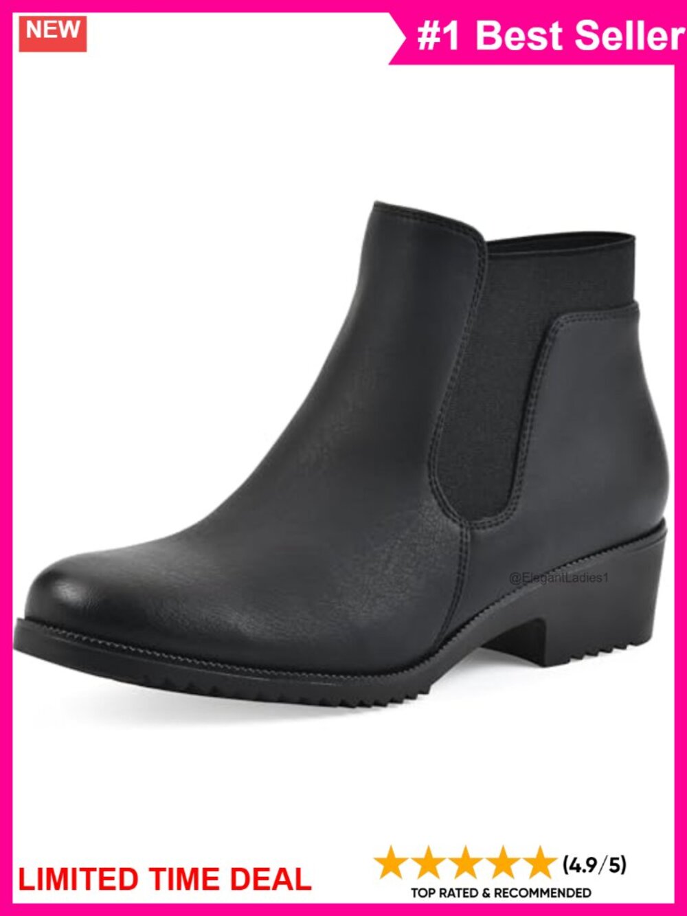 Cushioned Block Heeled Ankle Bootie with Inside Zipper